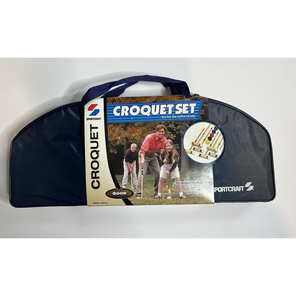 Sportcraft Croquet Set Complete 6 Players - Family Set New In Box